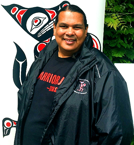 Tsleil-Waututh spokesperson and hypocrite Rueben George in his petroleum-product windbreaker. (Photo by Elizabeth McSheffrey-National Observer)